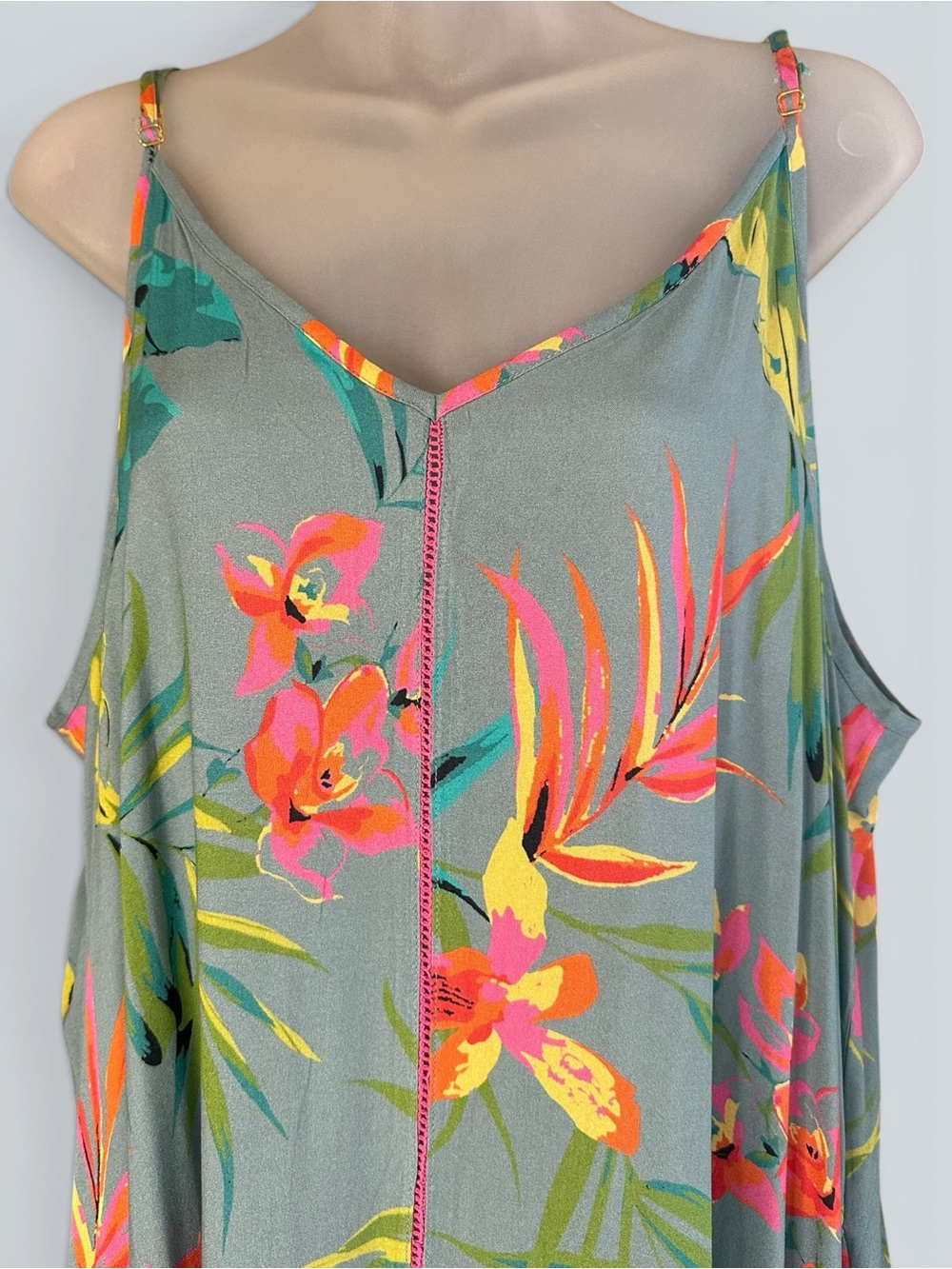 NATURAL LIFE Strappy KATRINA Slip Dress Floral XL New NWT - Picture 3 of 8